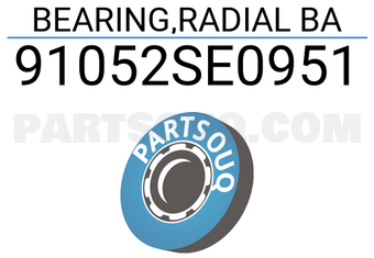 Honda 91052SE0951 BEARING,RADIAL BA