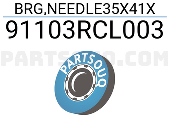 Honda 91103RCL003 BRG,NEEDLE35X41X