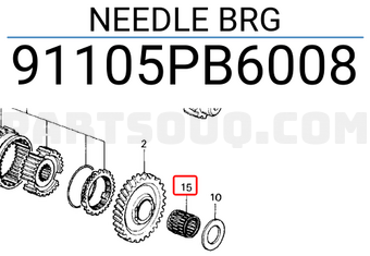 Honda 91105PB6008 NEEDLE BRG