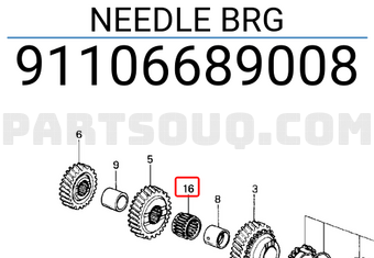Honda 91106689008 NEEDLE BRG