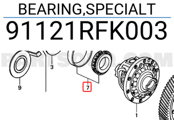 Honda 91121RFK003 BEARING,SPECIALT