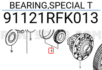 Honda 91121RFK013 BEARING,SPECIAL T