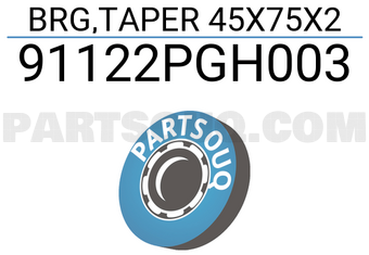 Honda 91122PGH003 BRG,TAPER 45X75X2