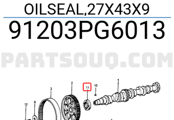 Honda 91203PG6013 OILSEAL,27X43X9