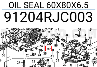 Honda 91204RJC003 OIL SEAL 60X80X6.5