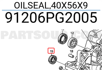 Honda 91206PG2005 OILSEAL,40X56X9