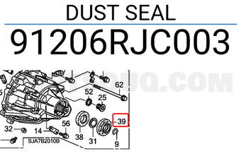 Honda 91206RJC003 DUST SEAL