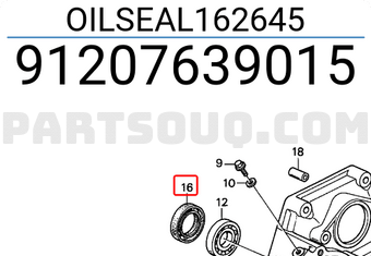 Honda 91207639015 OILSEAL162645