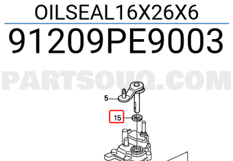 Honda 91209PE9003 OILSEAL16X26X6