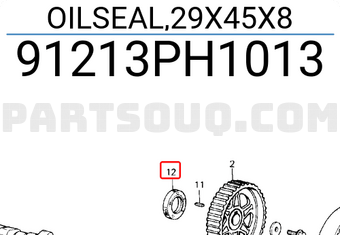 Honda 91213PH1013 OILSEAL,29X45X8