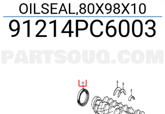 Honda 91214PC6003 OILSEAL,80X98X10