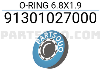 Honda 91301027000 O-RING 6.8X1.9
