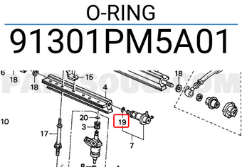 Honda 91301PM5A01 O-RING