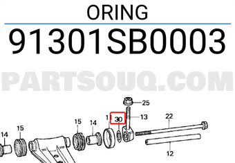 Honda 91301SB0003 ORING