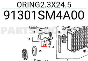 Honda 91301SM4A00 ORING2.3X24.5