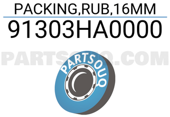 Honda 91303HA0000 PACKING,RUB,16MM
