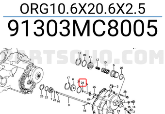 Honda 91303MC8005 ORG10.6X20.6X2.5