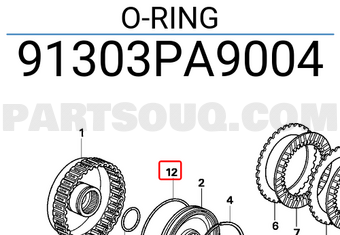 Honda 91303PA9004 O-RING