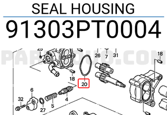 Honda 91303PT0004 SEAL HOUSING