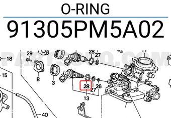 Honda 91305PM5A02 O-RING