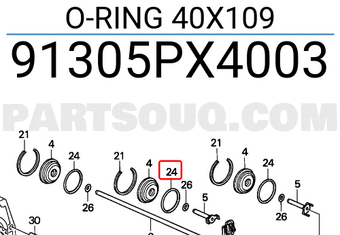 Honda 91305PX4003 O-RING 40X109