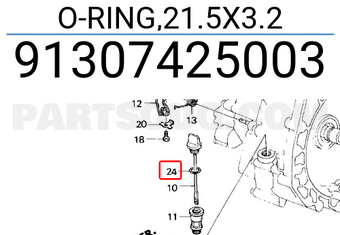 Honda 91307425003 O-RING,21.5X3.2