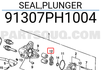 Honda 91307PH1004 SEAL,PLUNGER