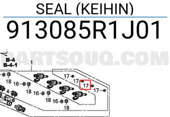 Honda 913085R1J01 SEAL (KEIHIN)