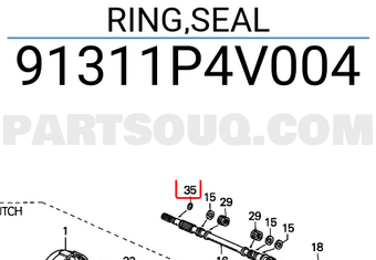 Honda 91311P4V004 RING,SEAL