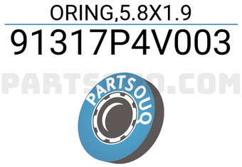 Honda 91317P4V003 ORING,5.8X1.9