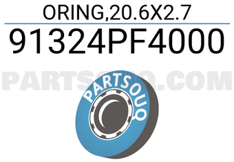 Honda 91324PF4000 ORING,20.6X2.7