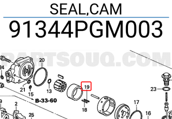 Honda 91344PGM003 SEAL,CAM