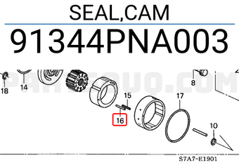 Honda 91344PNA003 SEAL,CAM