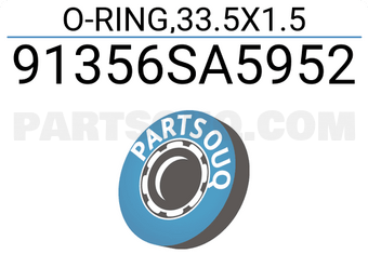 Honda 91356SA5952 O-RING,33.5X1.5