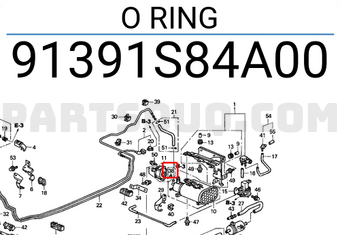 Honda 91391S84A00 O RING