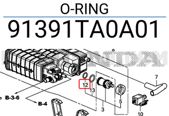 Honda 91391TA0A01 O-RING