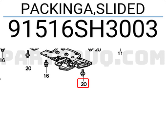 Honda 91516SH3003 PACKINGA,SLIDED