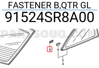 Honda 91524SR8A00 FASTENER B,QTR GL