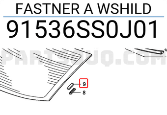 Honda 91536SS0J01 FASTNER A WSHILD