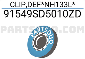 Honda 91549SD5010ZD CLIP,DEF*NH133L*