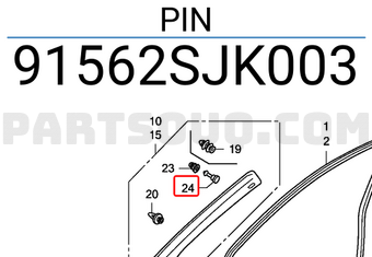 Honda 91562SJK003 PIN