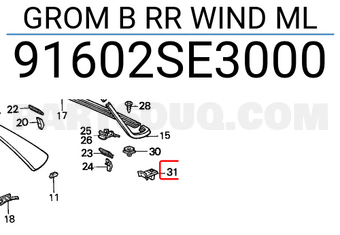 Honda 91602SE3000 GROM B RR WIND ML