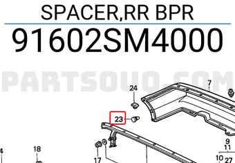 Honda 91602SM4000 SPACER,RR BPR