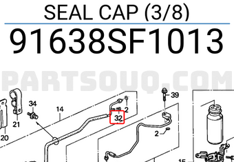 Honda 91638SF1013 SEAL CAP (3/8)
