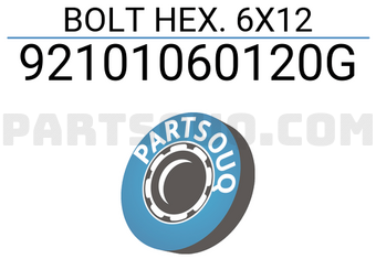 Honda 92101060120G BOLT HEX. 6X12