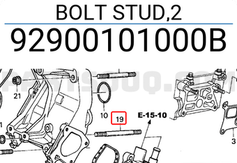 Honda 92900101000B BOLT STUD,2
