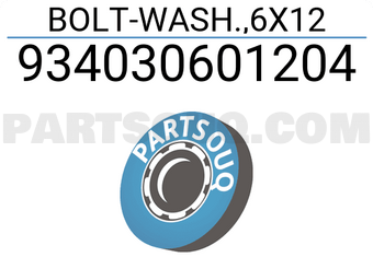 Honda 934030601204 BOLT-WASH.,6X12