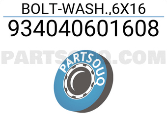 Honda 934040601608 BOLT-WASH.,6X16