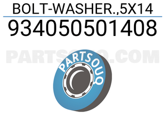 Honda 934050501408 BOLT-WASHER.,5X14