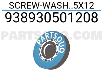 Honda 938930501208 SCREW-WASH.,5X12